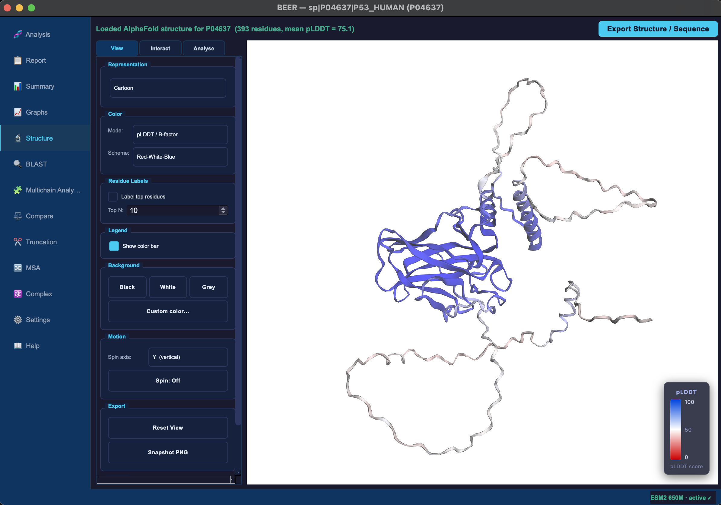 BEER — Biophysical Evaluation Engine for Residues